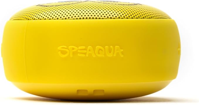 Speaqua Cruiser Spongebob Grin, Waterproof Bluetooth Speaker, Small Portable Speaker, Beach Accessory, Portable Outdoor