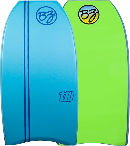 BZ BodyBoards - T-10 Progressive Series Bodyboard - HDPE Slick - Crescent Tail - PHUZION Core - 8lb Deck