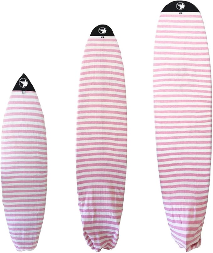 Surf Squared Surfboard Sock Cover and Paddleboard Cover - Lightweight Stretch Protective Surfboard Bag - Surfing Accessories - Shortboard, Longboard, Hybrid, Wakesurf, Standup Paddleboard SUP