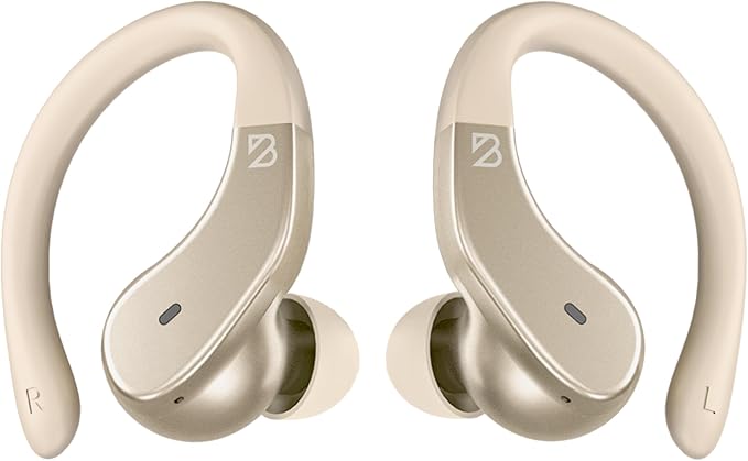 Back Bay Audio - Runner's Wireless Earbuds Bluetooth Headphones for Sports, Hook Over The Ear Buds, Deep Bass, Wrap Around Earphones with Earhooks for Running, Workout Wireless Headphones for The Gym
