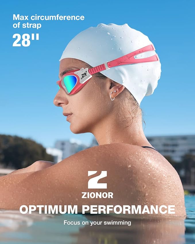 ZIONOR G1 Polarized Swimming Goggles for Unisex Adult Women Anti Fog 100% Anti UV Diving Goggles