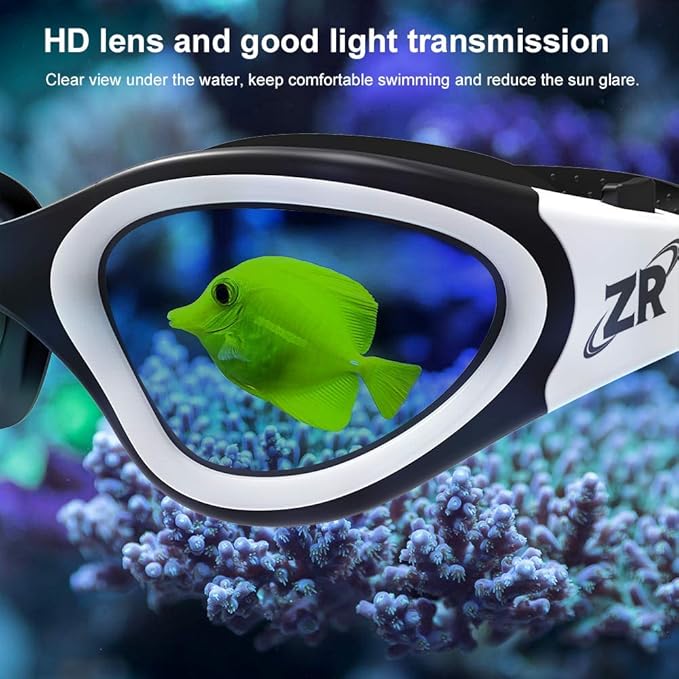 ZIONOR G1 Polarized Swimming Goggles for Unisex Adult Women Anti Fog 100% Anti UV Diving Goggles
