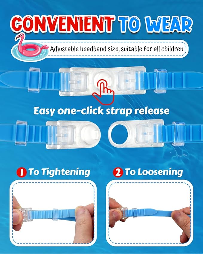 Rantizon Swim Goggles 2 Pack, Wide View Anti Fog&UV Swimming Goggles for Audlt, No Leaking Swim Glasses for Men Women Kids