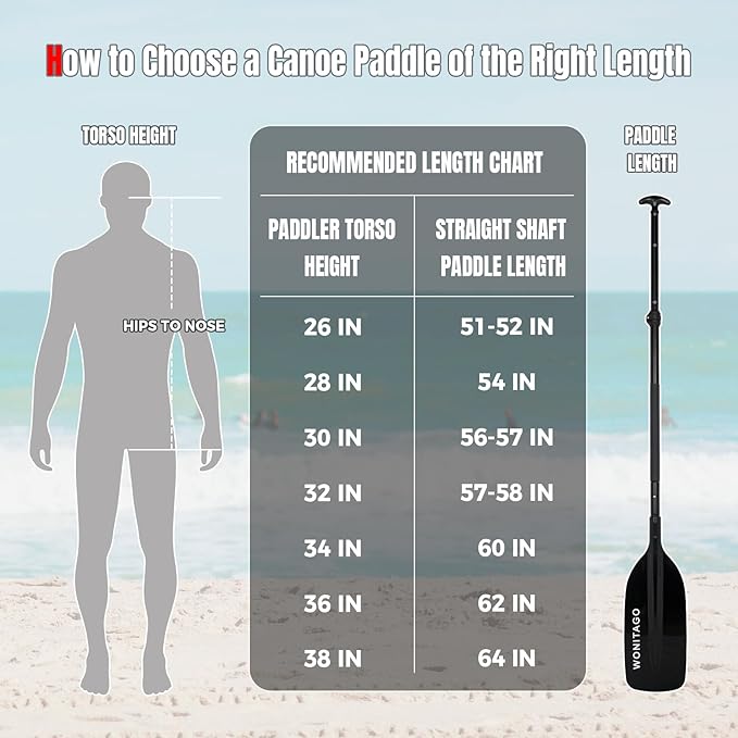 Canoe Paddles Aluminum Paddle with Plastic Blades Floating Adjustable Canoeing and Boating Oars, 122-152 cm/4-5 Ft, Black/Yellow