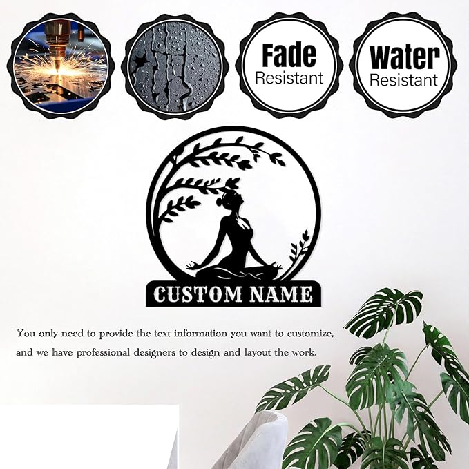 Personalized Metal Gym Sign, Custom Fitness Metal Wall Decor, Body Builder Lovers Gift, Gym Custom Unique Metal Wall Art, fitness room decor, home gym decor, gym wall art (Style-8)