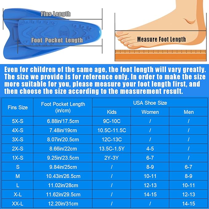 W WSTOO Streamlined Swimming Fins,Training Short Flippers,Silicone Swimming Flippers for Kids Adults Men and Women for Swimming Snorkeling and Diving