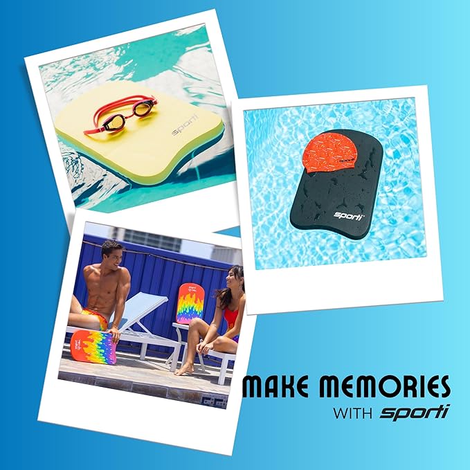 Sporti Adult Kickboard for Swim Training - Swimming Kickboard for Men Women, Water Board for Adult, Swimming Training Aid