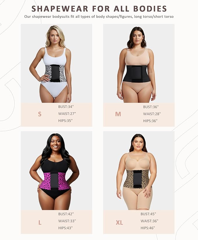 FeelinGirl Waist Trainer Belt Waist Cincher Trimmer Ab Belt Tummy Control Body Shaper with Triple Wrap Women and Men