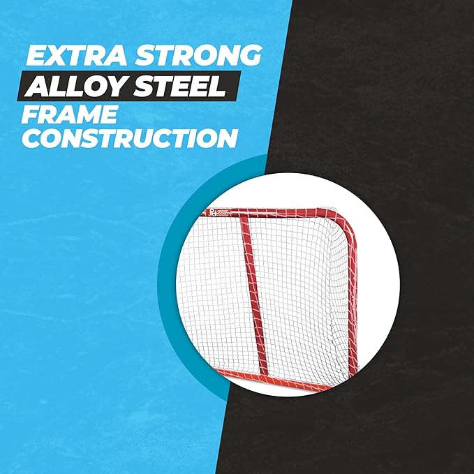 Premier Sports β 54β Junior Steel Street Hockey Goal β Portable Hockey Net for Indoor & Outdoor Use β Hockey Training Equipment