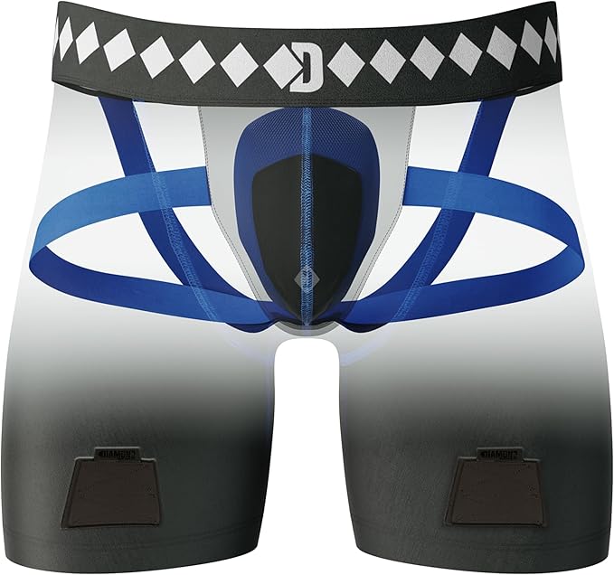 Diamond MMA Hockey Jock Short with Built-in Jock Strap & Athletic Cup Pocket