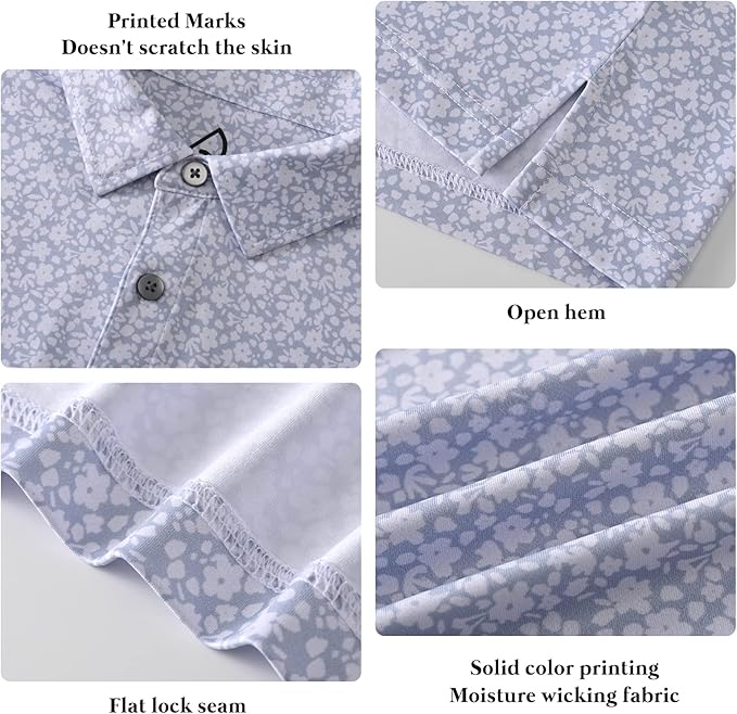 DEOLAX Mens Polo Shirts Fashion Print Mens Golf Shirt Dry Fit Mens Golf Polo Short Sleeve Quick Dry Funny Golf Shirt for Men