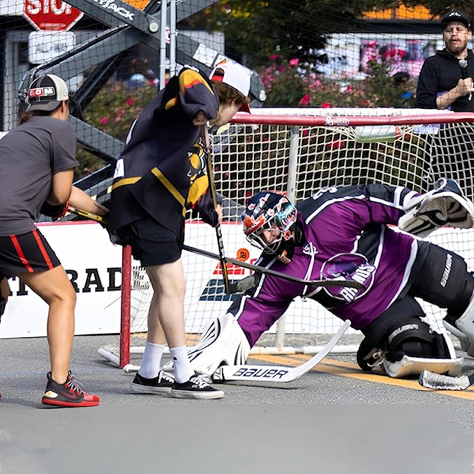 Premier Sports β 54β Junior Steel Street Hockey Goal β Portable Hockey Net for Indoor & Outdoor Use β Hockey Training Equipment