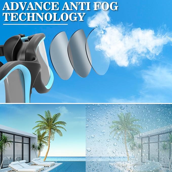 WIN.MAX Polarized Swimming Goggles Swim Pool Goggles Anti Fog Anti UV No Leakage Clear Vision for Men Women Adults Teenagers