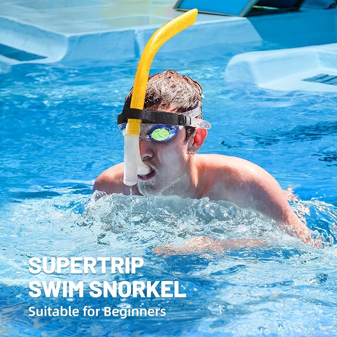 Supertrip Adult Lap Swim Snorkel for Training and Snorkeling