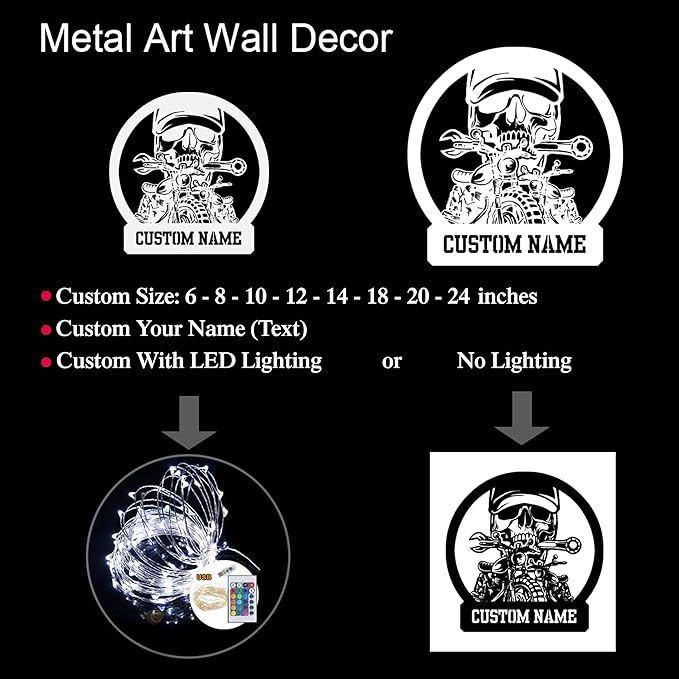 Personalized Gym Metal Sign With LED Light, Custom Gym Wall Art, Gymer Gift, Wall Decor for Home, Birthday & Xmas