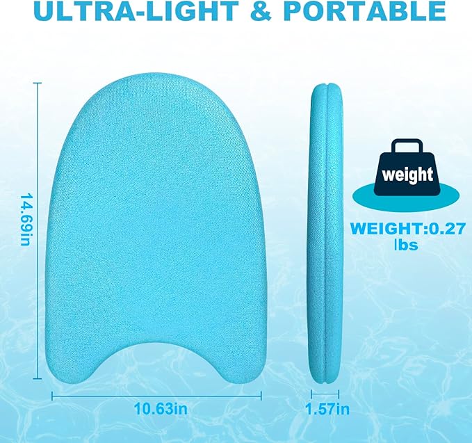 Swim Kickboard - EPP Material with Ultra-Lightweight and Great Buoyancy,Durability, Ideal for Beginners and Advanced Swimmers