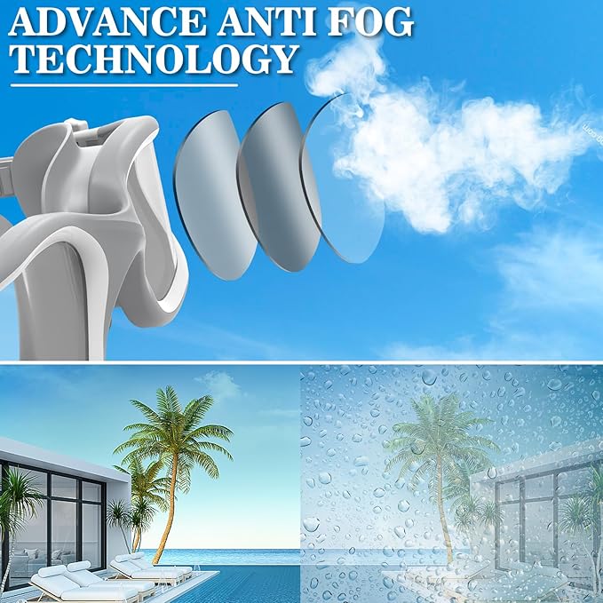 WIN.MAX Polarized Swimming Goggles Swim Pool Goggles Anti Fog Anti UV No Leakage Clear Vision for Men Women Adults Teenagers