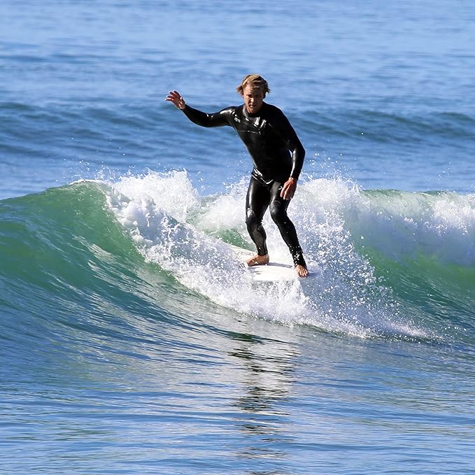 Epoxy Fiberglass Surfboard | High-Performance & Fun Single Fin Longboard Surfboard for All Wave Conditions | 8'0 | 9'0