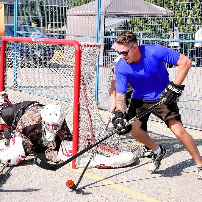 Premier Sports β 54β Junior Steel Street Hockey Goal β Portable Hockey Net for Indoor & Outdoor Use β Hockey Training Equipment