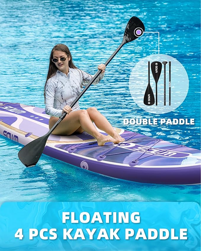 Inflatable Paddle Boards 11'x33'', Stand Up SUP Paddle Board Inflatable for Adults Youth, Extre Wide & Non-Slip Sup of All Skill Levels