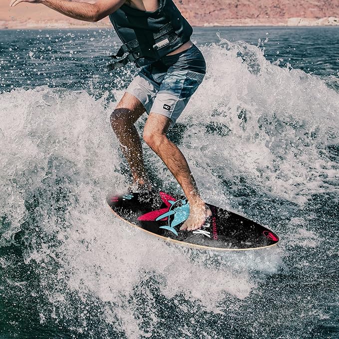 seething 35 Inch Skimboard with High Gloss Coat Wood Skim Board for Beginners,Kids, Teenagers, Adults and All Skimming