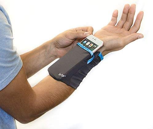 Sprigs Banjees 2 Pocket Wrist Wallet/Wrist Band/Wrist Pocket for Travel, Walking, & Running. Wallet Pouch That Holds Cash, Card, ID's, and More