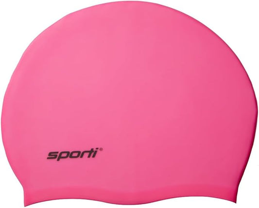 Sporti Silicone Swim Cap for Kids, Unisex Youth Swimming Cap, Protection Bathing Caps for Your Children, Aged 2-10