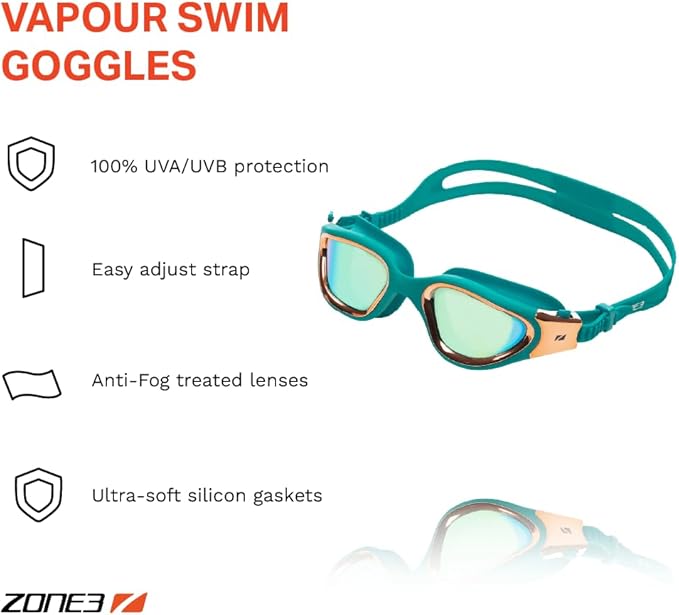 ZONE3 Vapor OWS Goggles - Teal Cream Copper