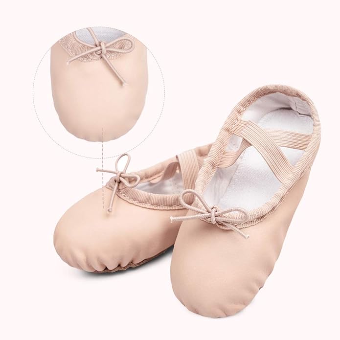 Stelle Ballet Shoes for Girls Toddler Ballet Slippers Soft Leather Boys Dance Shoes for Toddler/Little Kid/Big Kid
