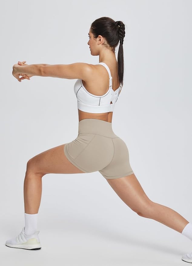 baleaf Women's 8"/ 5"/ 3" Biker Shorts High Waist Yoga Workout Gym Running Volleyball Spandex Shorts with Pockets