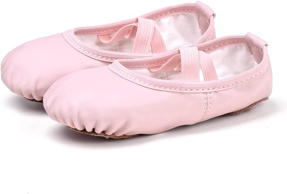 Stelle Ballet Shoes for Girls Toddler Ballet Slippers Soft Leather Boys Dance Shoes for Toddler/Little Kid/Big Kid