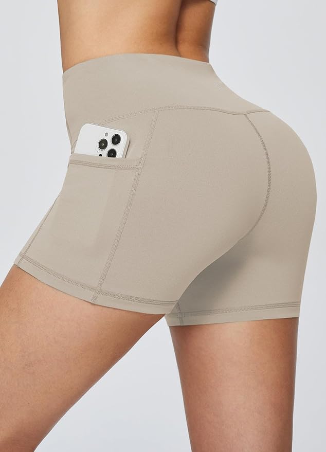 baleaf Women's 8"/ 5"/ 3" Biker Shorts High Waist Yoga Workout Gym Running Volleyball Spandex Shorts with Pockets