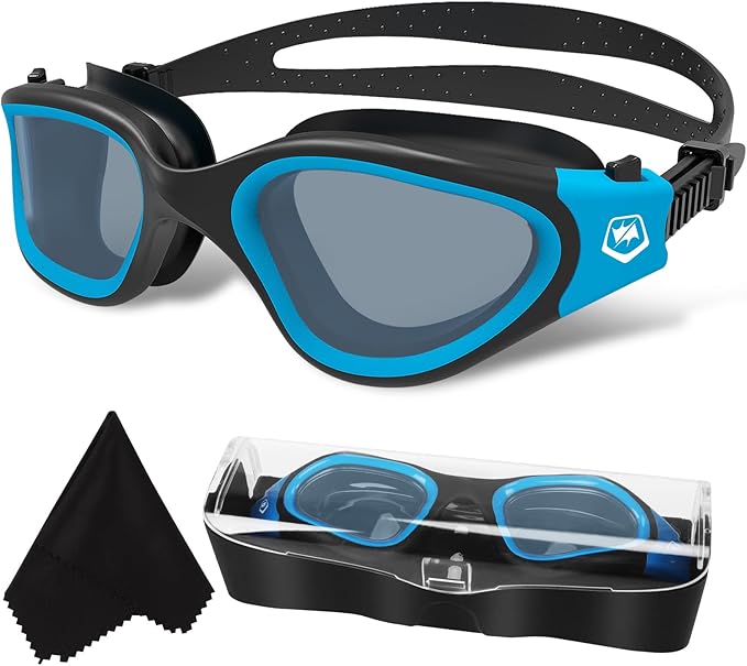 WIN.MAX Polarized Swimming Goggles Swim Pool Goggles Anti Fog Anti UV No Leakage Clear Vision for Men Women Adults Teenagers