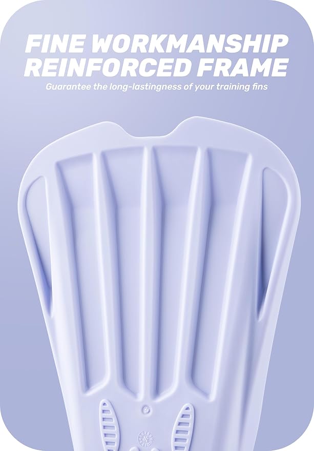 CAPAS Swim Training Fins Comfortable Silicone Lap Swimming Short Blade Floating Flippers with Mesh Bag for Adult Men Women Build Leg Strength