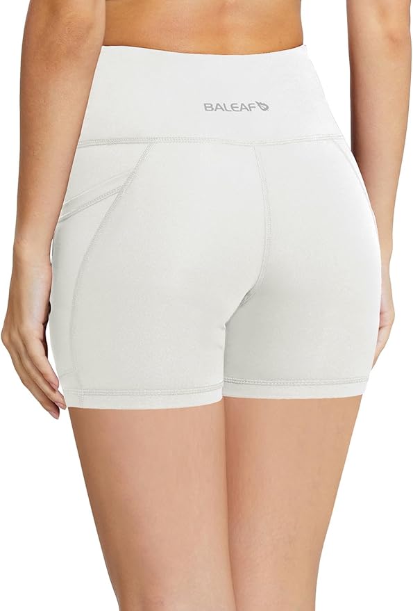 baleaf Women's 8"/ 5"/ 3" Biker Shorts High Waist Yoga Workout Gym Running Volleyball Spandex Shorts with Pockets