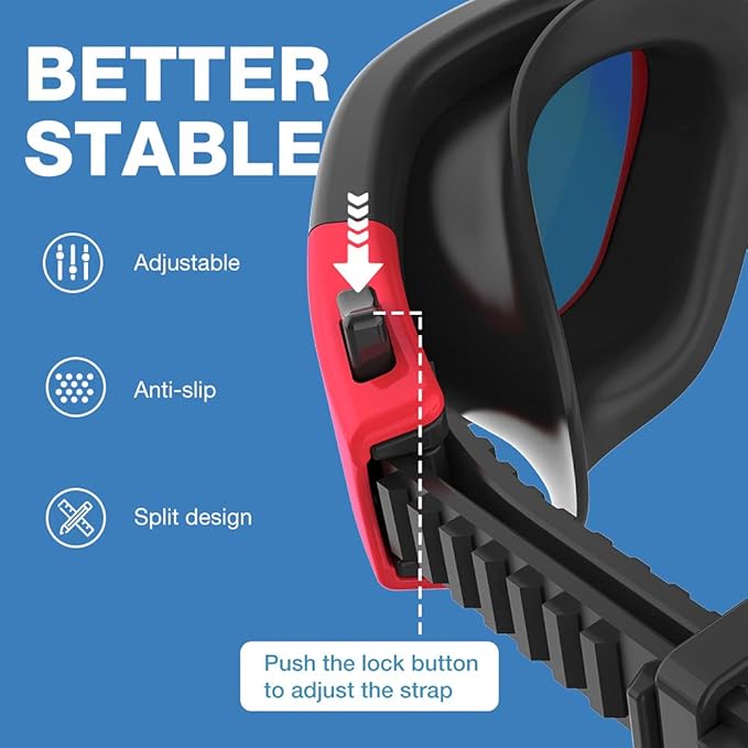 ZIONOR G1 Polarized Swimming Goggles for Unisex Adult Women Anti Fog 100% Anti UV Diving Goggles