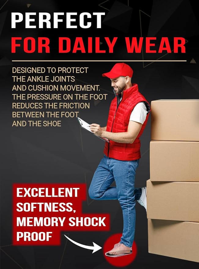 2 Pairs of Work Pro Comfort Insoles - Foot Pain Relief - Cushioning and Shock Absorption - Work Boot Insoles for Men Women - Non-Slip Anti Fatigue Inserts (S, 2-Pairs-Black)