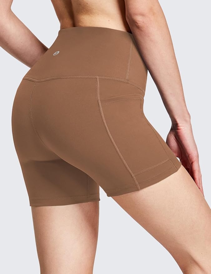 baleaf Women's 8"/ 5"/ 3" Biker Shorts High Waist Yoga Workout Gym Running Volleyball Spandex Shorts with Pockets