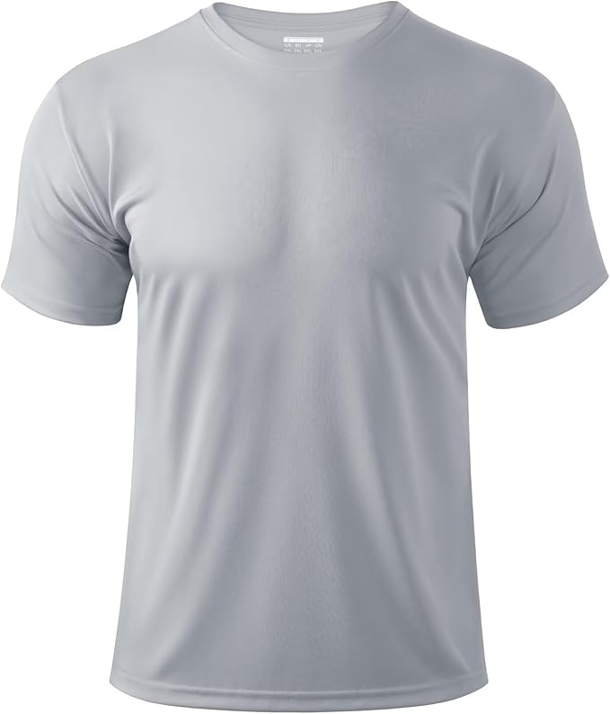 Boladeci Men's Swim Shirt Short Sleeve UPF 50+ Sun Protection SPF UV Moisture Wicking Lightweight Quick Dry Rash Guard