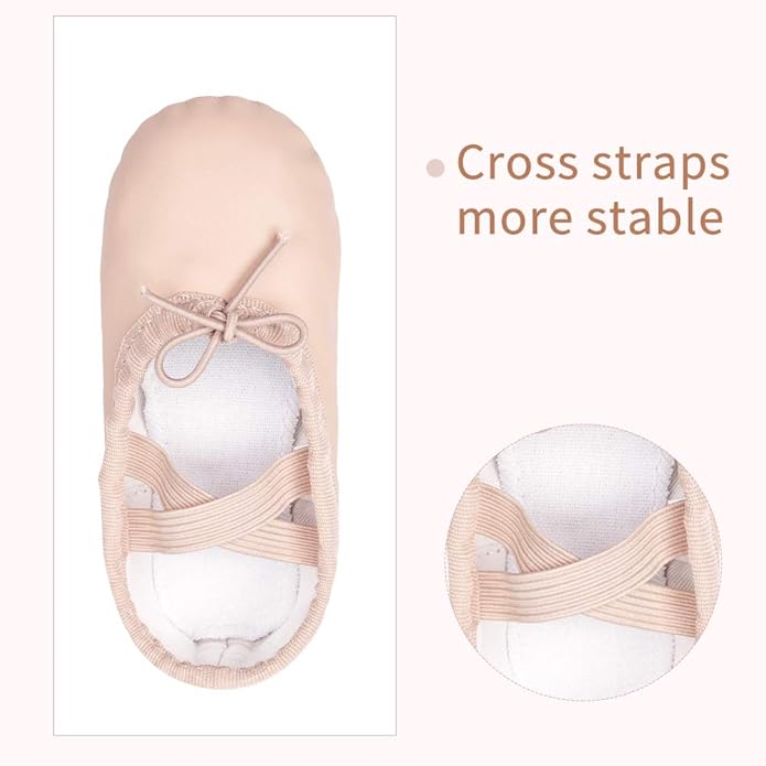 Stelle Ballet Shoes for Girls Toddler Ballet Slippers Soft Leather Boys Dance Shoes for Toddler/Little Kid/Big Kid