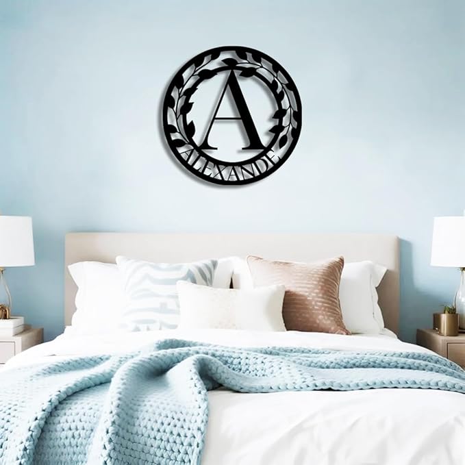 Personalized Metal Last Name Sign | Custom Metal Signs | Family Wall Art & Split Letter Name | Wedding Gift & Anniversary | Indoor Decor Gift for Women, Men, Wife, Parents, Couple