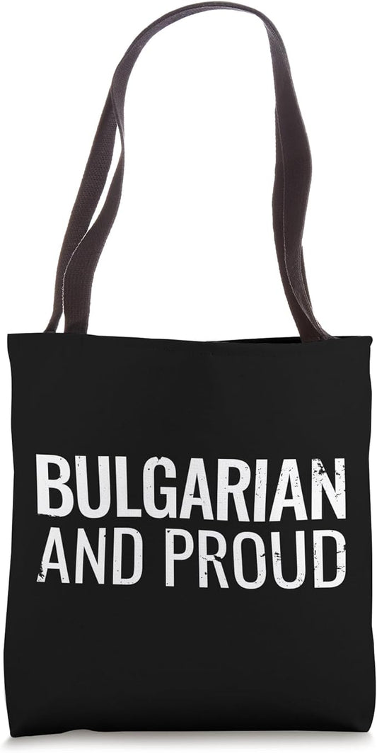 Bulgarian And Proud Vintage Bulgaria Tote Bag