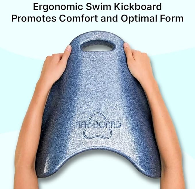 Swim Kickboard: Ergonomic for Comfort and Performance- Promotes Natural Swimming Position, Supportive Kick Board | Advanced Workout and Training Equipment for Pool
