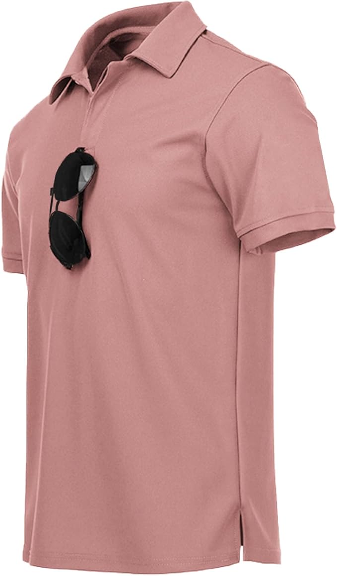SCODI Mens Polo Shirts Performance Short Sleeve Tactical Shirts Athletic Golf Shirt for Men Daily Casual Collared T-Shirt