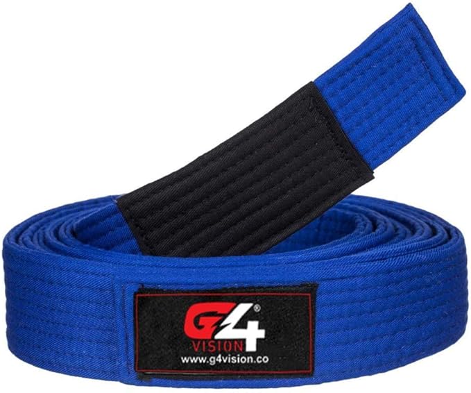G4 VISION Jiu Jitsu Belt BJJ Belts Brazilian Adult A1 A2 A3 A4 Black Brown Purple Blue White