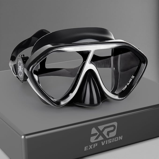 Scuba Diving Mask for Adults - Premium Anti-Fog Snorkeling Mask Comfortable & Leak-Proof Swim Goggles with Nose Cover for Scuba Diving, Snorkeling & Underwater Adventures