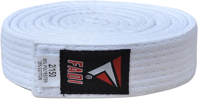 Martial Arts Belt for Karate, Judo, Aikido and Taekwondo - Durable Cotton-Polyester Blend for Adults and Kids