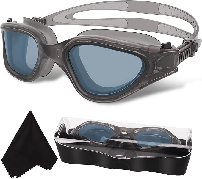 WIN.MAX Polarized Swimming Goggles Swim Pool Goggles Anti Fog Anti UV No Leakage Clear Vision for Men Women Adults Teenagers