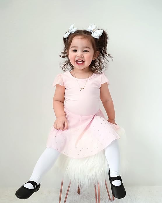 Stelle Ballet Shoes for Girls Toddler Ballet Slippers Soft Leather Boys Dance Shoes for Toddler/Little Kid/Big Kid