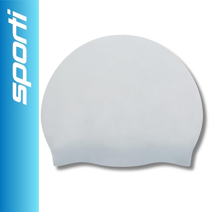 Sporti Silicone Swim Cap for Kids, Unisex Youth Swimming Cap, Protection Bathing Caps for Your Children, Aged 2-10